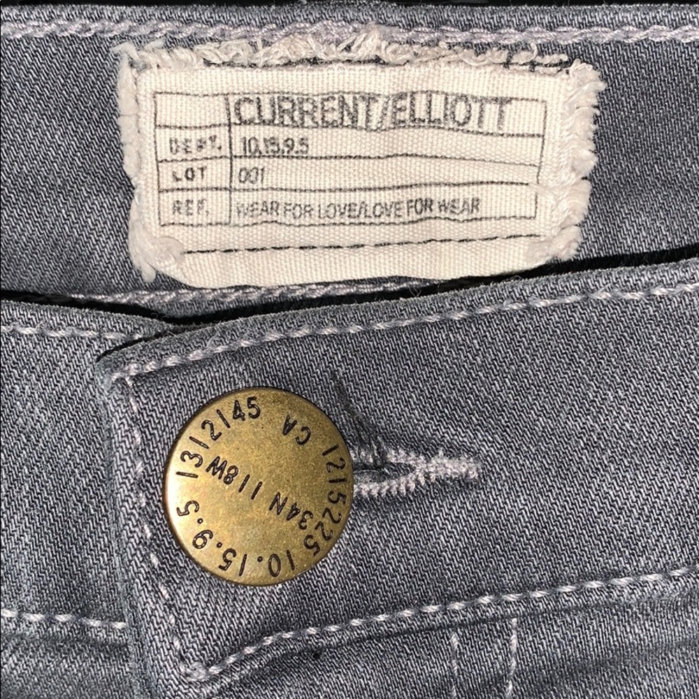 CURRENT/ELLIOT grey-washed jeans